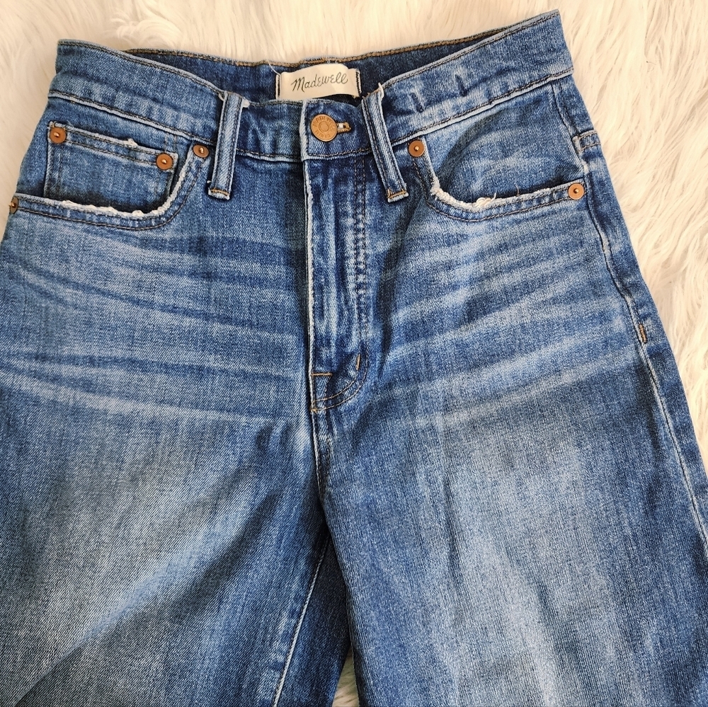Madewell Wide-Leg Crop Jeans in Frida Wash womens Size 24 - Picture 5 of 16